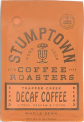 Stumptown Trapper Creek empaque frontal mostrando la bolsa y beneficios