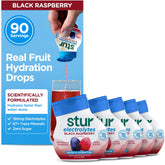 Stur frontal del envase Black Raspberry mostrando diseño y beneficio sabor real
