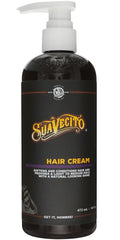 Suavecito Pomade crema en botella frontal mostrando diseño y facilidad de uso