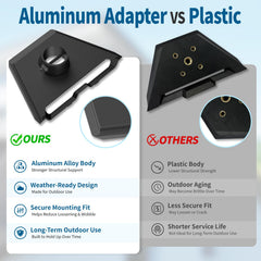 SUBFIX adaptador de aluminio, detalle resistente que evita grietas