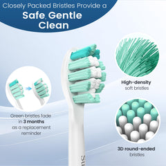 SuitShine primer plano de cerdas densas, limpieza profunda y suave