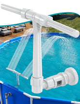 SUMMERBUDDY front view showing dual spray fountain and benefits of visual appeal