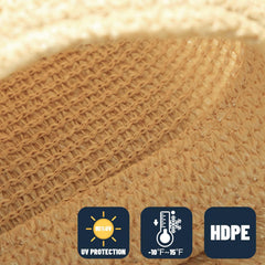 SUNNY GUARD thickened ropes and knot detail showing included cords and secure attachment