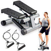 Sunny Health & Fitness vista frontal del mini stepper con estabilidad mejorada