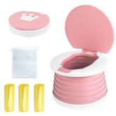 SunnySmile vista frontal del orinal, diseño portátil y fácil de usar