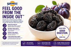 Sunsweet etiqueta y información nutricional que inspira confianza