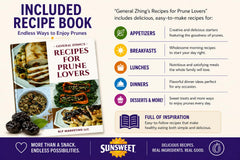 Sunsweet primer plano textura blanda y jugosa que mejora el sabor