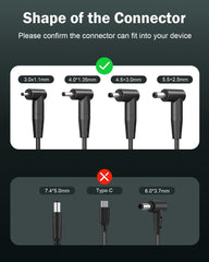 Superer conjunto de cables y cuatro conectores para varias clavijas