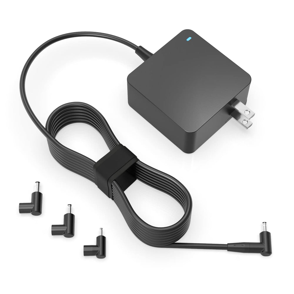 Superer adaptador frontal 65W mostrando diseño compacto y puerto