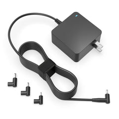 Superer adaptador frontal 65W mostrando diseño compacto y puerto