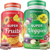 Superfood MD vista frontal del paquete mostrando 360 cápsulas y beneficios claros