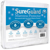 SureGuard frontal del empaque mostrando protección impermeable