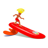 Surfer Dudes empaque frontal Costa Rica Rick mostrando contenido y ventajas