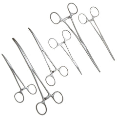 SURGICAL ONLINE frente del empaque mostrando las seis pinzas durable