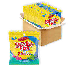 Swedish Fish frente del empaque mostrando variedad y conveniencia
