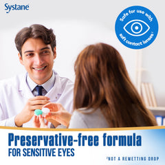 Systane bottle nozzle close-up highlighting ergonomic applicator