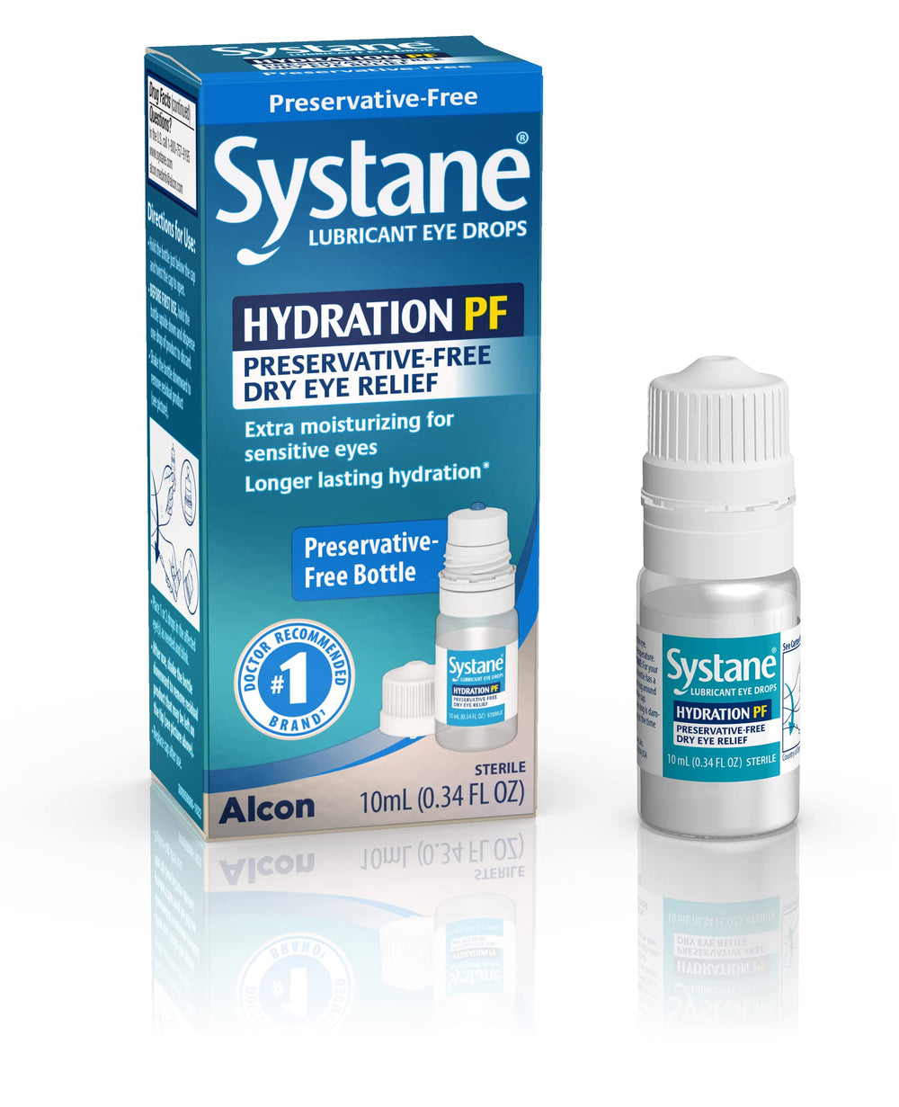 Systane frente del envase mostrando el diseño y facilidad de uso