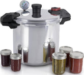 T-fal olla enlatadora frontal mostrando su gran capacidad y beneficio de lotes grandes