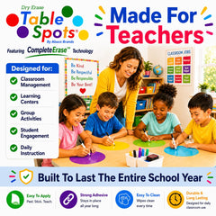 Table Spots comparación con mano mostrando el tamaño de 12 pulgadas
