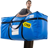 TAILI frente del pack de 2 bolsas azules, gran capacidad visible