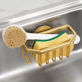 TAILI soporte frontal dorado mostrando acabado elegante y ahorro de espacio