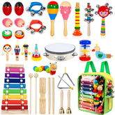Taimasi set frontal empaquetado mostrando variedad de instrumentos y colores