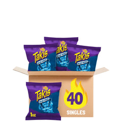 Takis Blue Heat frente del paquete mostrando diseño llamativo y conveniencia