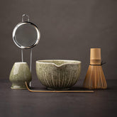 TANG PIN cuenco frontal mostrando capacidad y color del matcha