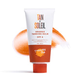 Tanning Club frasco frente mostrando diseño y beneficio hidratante