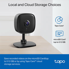 Tapo C101 instalada en estantería del salón, Tapo facilita montaje discreto