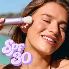 tarte creaseless brocha integrada lista para aplicación rápida y uniforme