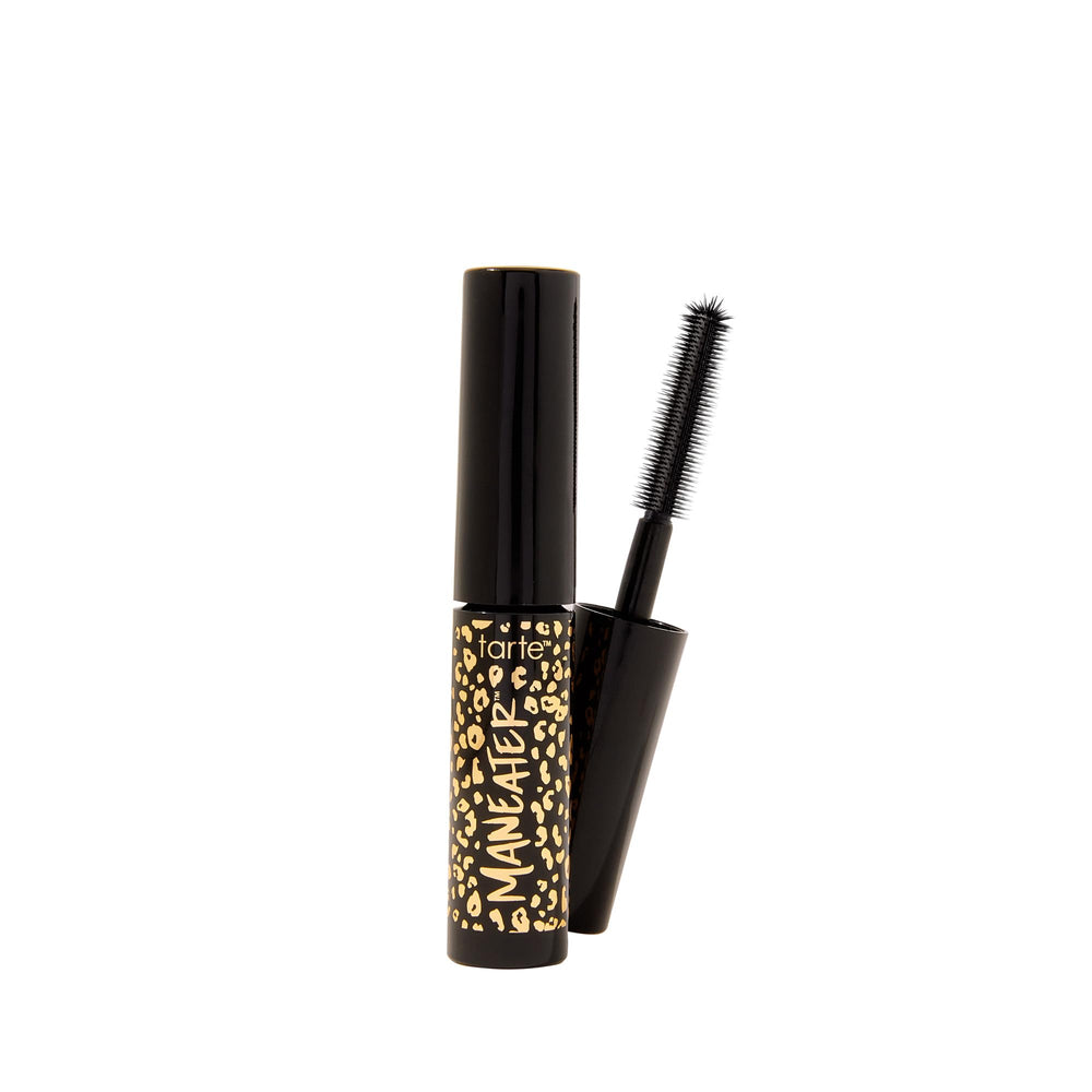 tarte envase frontal negro mostrando tamaño travel y acabado profesional