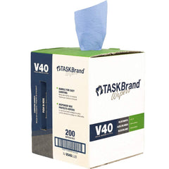 TaskBrand caja dispensadora frontal mostrando apertura para extracción rápida