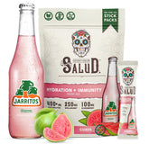Taste Salud paquete frontal muestra sabor Guava y conveniencia