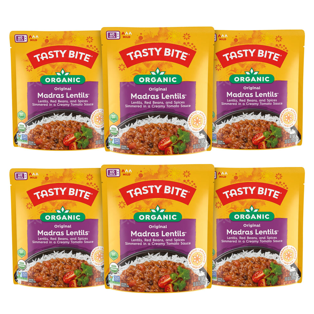 TASTY BITE presentación frontal del pouch mostrando la marca y facilidad de uso