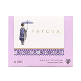 TATCHA empaque frontal elegante que protege hojas y facilita transporte