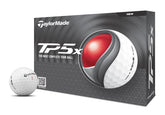 TaylorMade TP5X vista frontal del empaque mostrando diseño y docena
