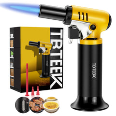 TBTeek vista frontal del soplete mostrando diseño y agarre ergonómico