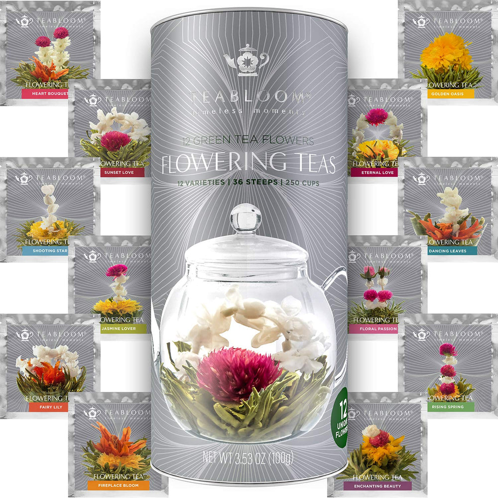 Teabloom lata de presentación elegante que conserva frescura
