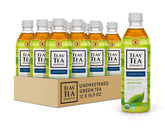 Teas' Tea vista frontal de botella con etiqueta clara y sabor puro