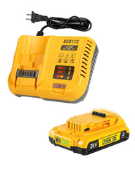 TeenPower vista frontal del pack mostrando compatibilidad Dewalt y capacidad 3Ah