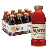 Tejava frontal pack de 12 mostrando botellas reciclables y conveniencia