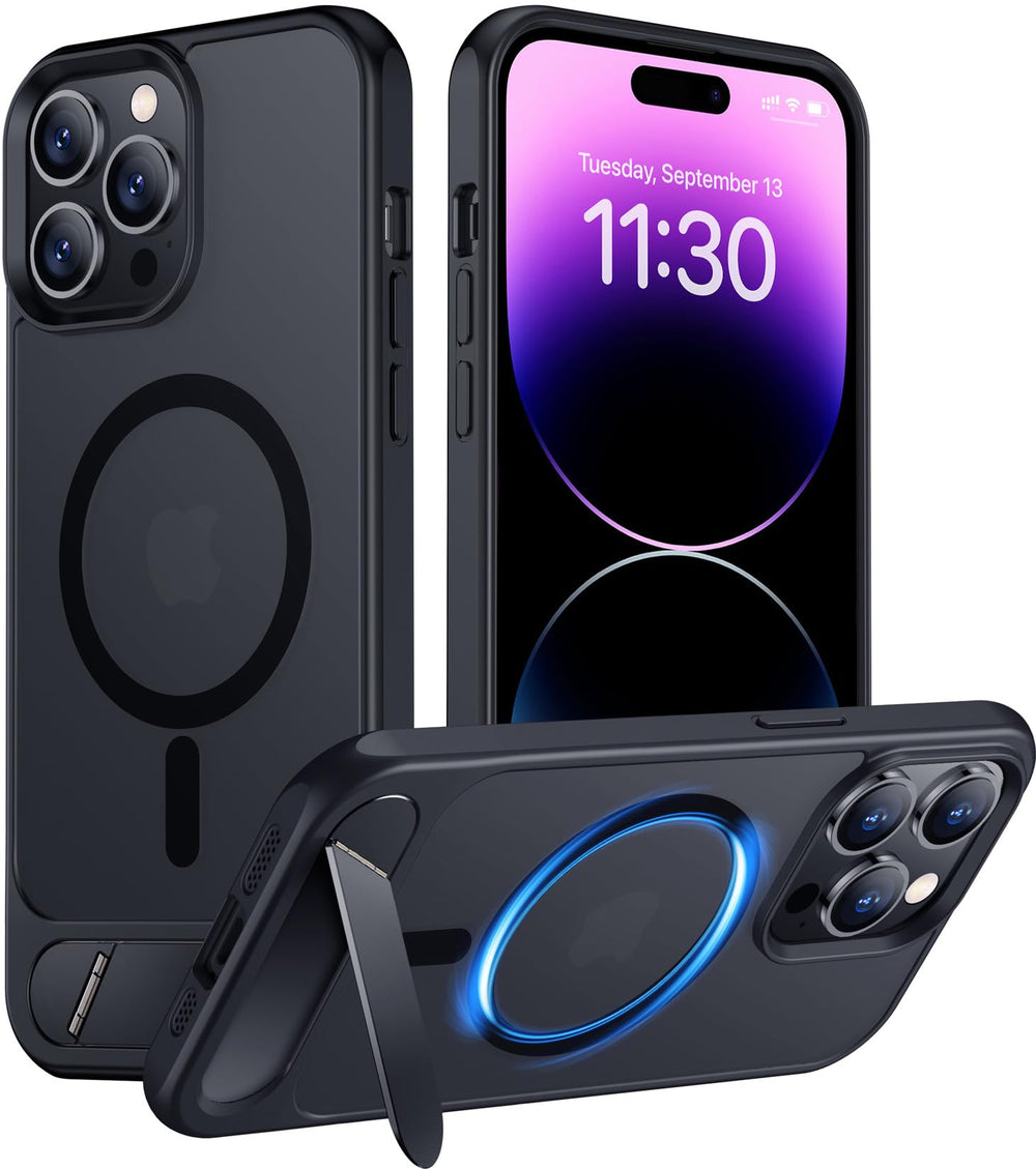 Temdan vista frontal de la funda para iPhone 14 Pro Max, protección elegante