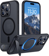Temdan vista frontal de la funda protectora, muestra ajuste preciso y acceso a botones