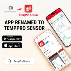 TempPro pantalla retroiluminada mostrando temperatura y humedad fácilmente