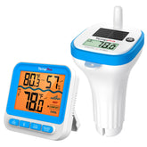 TempPro sensor flotante frontal mostrando diseño robusto y visibilidad clara