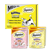 Temptations empaque frontal mostrando pack de 4 y beneficios