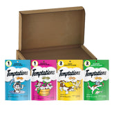 Temptations pack frontal mostrando diseño de la bolsa y conveniencia