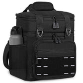 TENKIST frontal de la bolsa térmica mostrando dos niveles y cremallera resistente