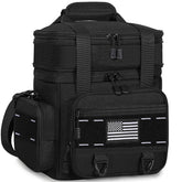 TENKIST vista frontal de la bolsa con cierre y estética táctica, resistente